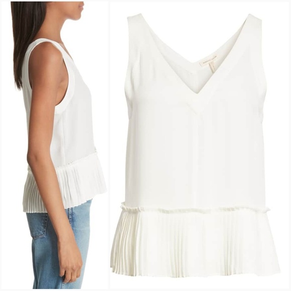Rebecca Taylor Pleat Hem Tank - Picture 8 of 8